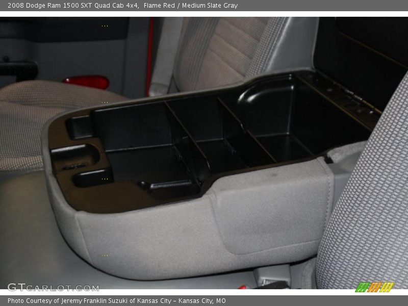 Flame Red / Medium Slate Gray 2008 Dodge Ram 1500 SXT Quad Cab 4x4