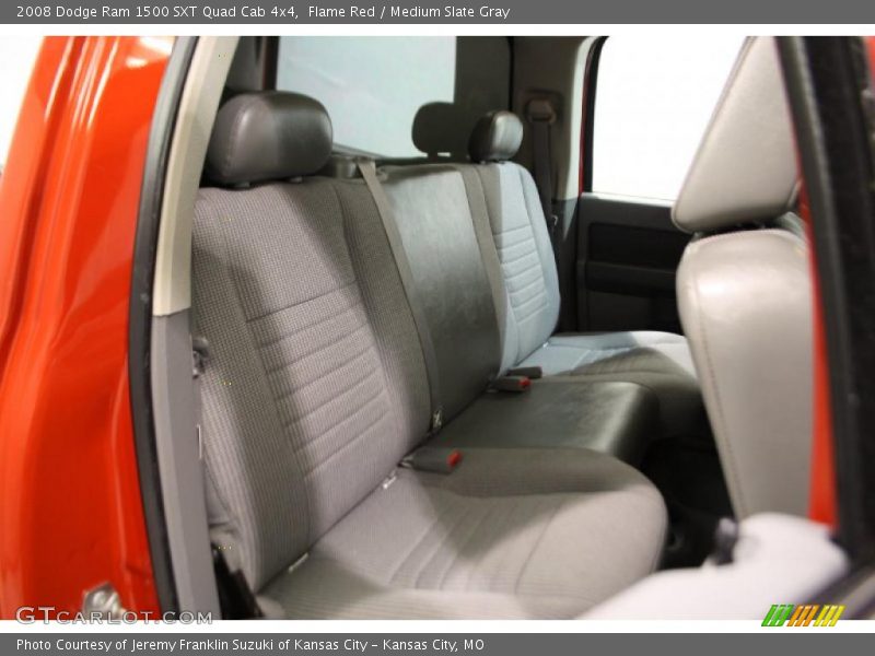Flame Red / Medium Slate Gray 2008 Dodge Ram 1500 SXT Quad Cab 4x4