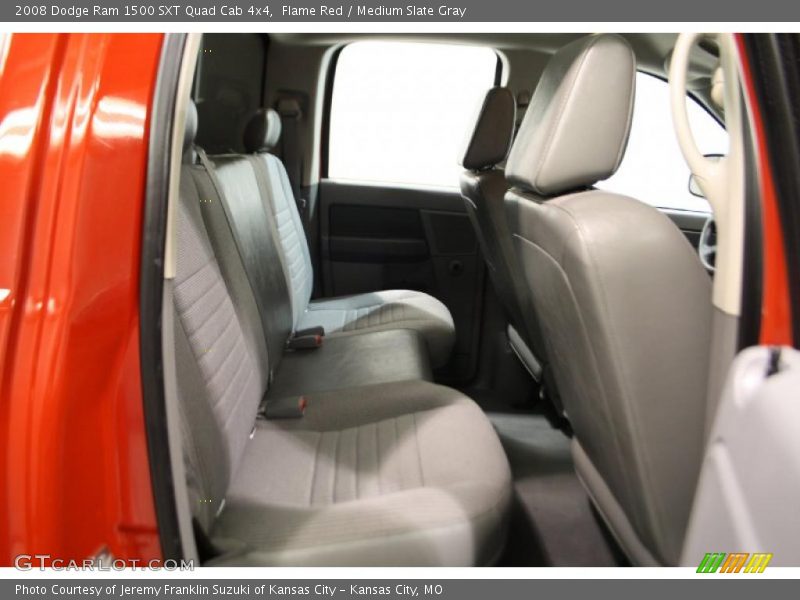 Flame Red / Medium Slate Gray 2008 Dodge Ram 1500 SXT Quad Cab 4x4
