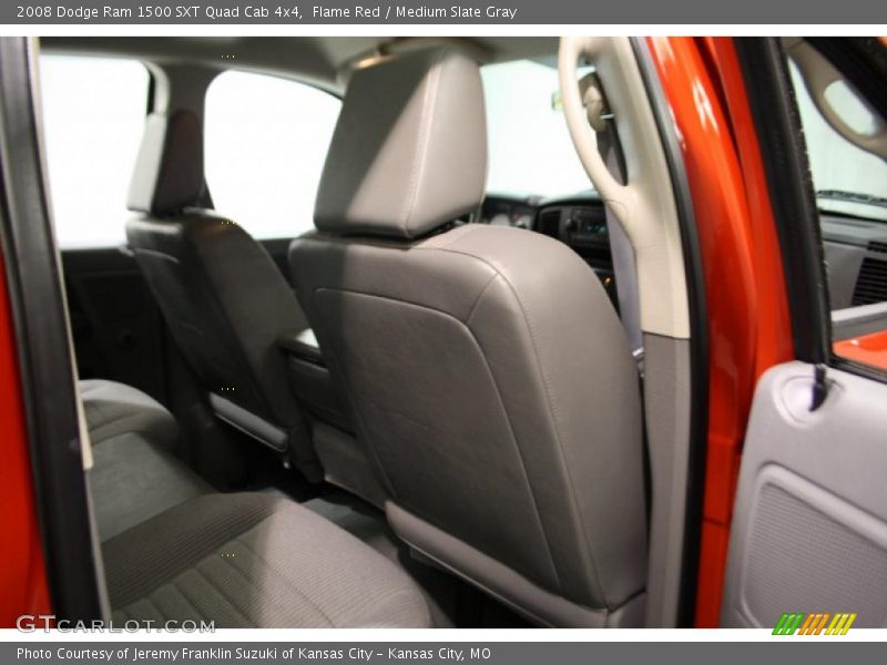 Flame Red / Medium Slate Gray 2008 Dodge Ram 1500 SXT Quad Cab 4x4