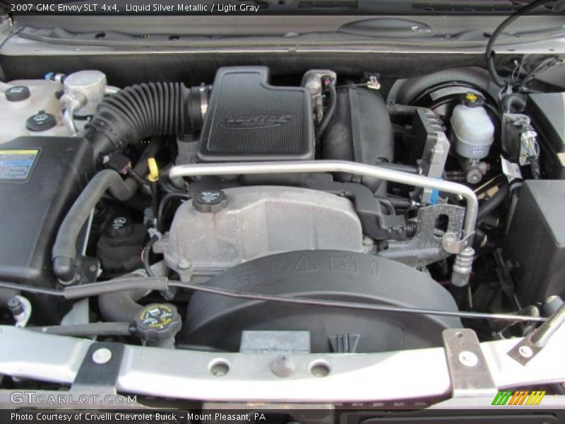 Liquid Silver Metallic / Light Gray 2007 GMC Envoy SLT 4x4