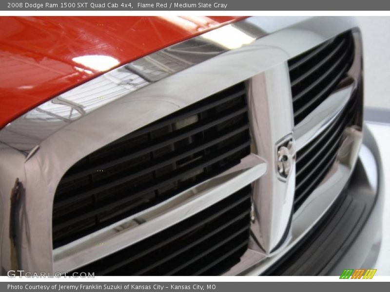 Flame Red / Medium Slate Gray 2008 Dodge Ram 1500 SXT Quad Cab 4x4