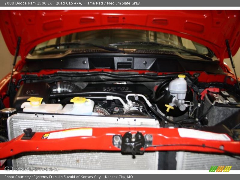 Flame Red / Medium Slate Gray 2008 Dodge Ram 1500 SXT Quad Cab 4x4