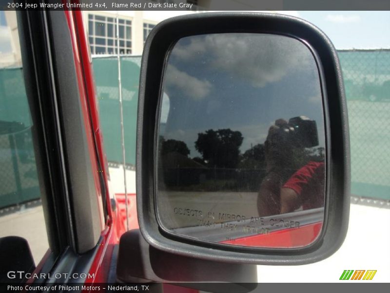 Flame Red / Dark Slate Gray 2004 Jeep Wrangler Unlimited 4x4