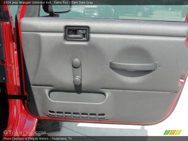 Flame Red / Dark Slate Gray 2004 Jeep Wrangler Unlimited 4x4
