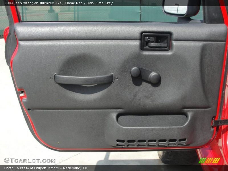 Flame Red / Dark Slate Gray 2004 Jeep Wrangler Unlimited 4x4