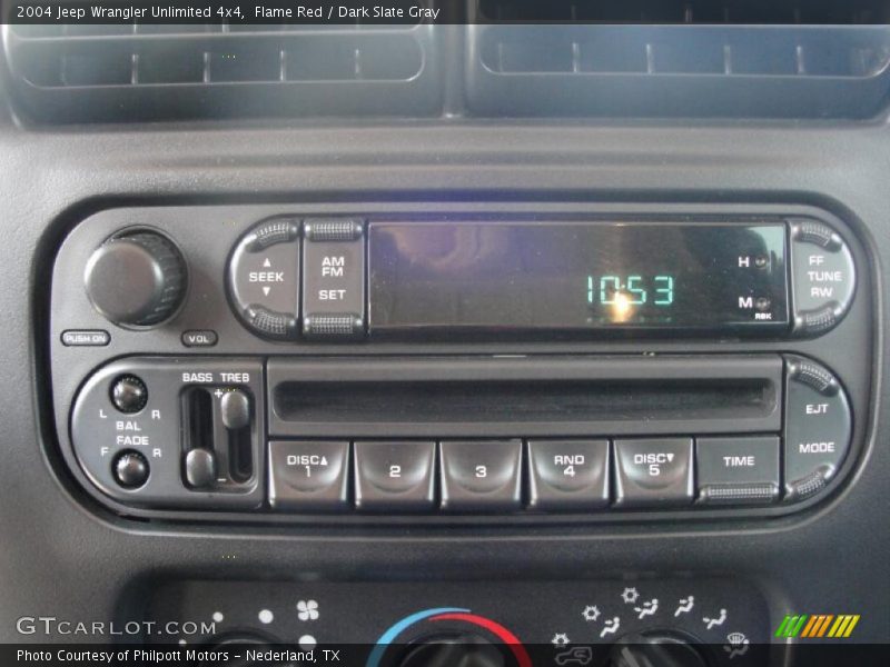 Flame Red / Dark Slate Gray 2004 Jeep Wrangler Unlimited 4x4