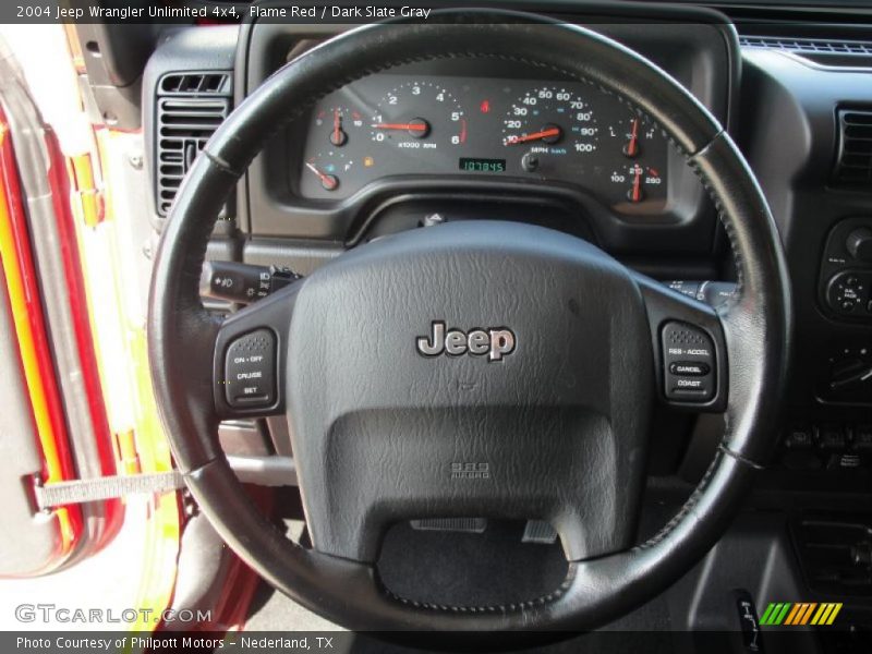 Flame Red / Dark Slate Gray 2004 Jeep Wrangler Unlimited 4x4