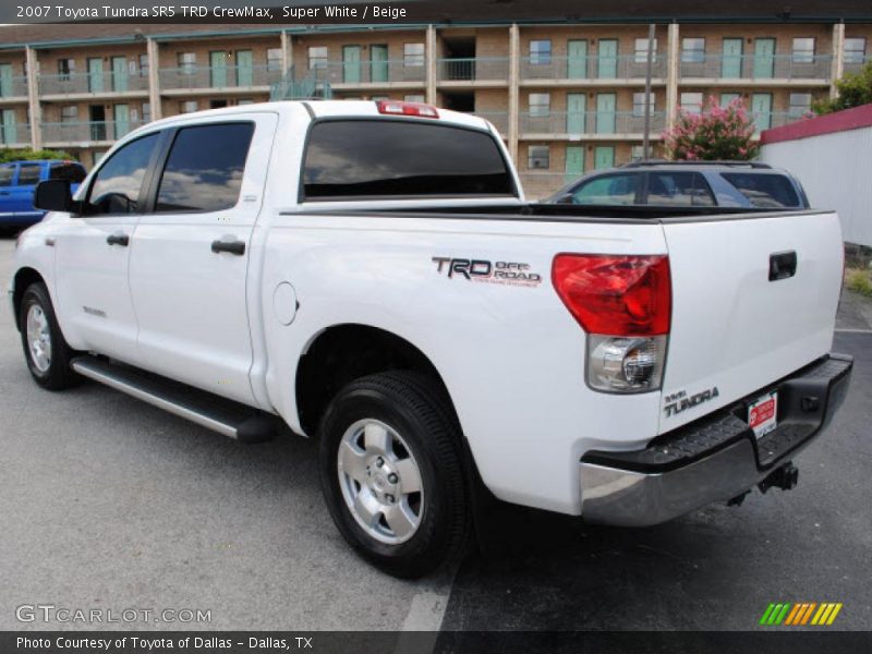 Super White / Beige 2007 Toyota Tundra SR5 TRD CrewMax