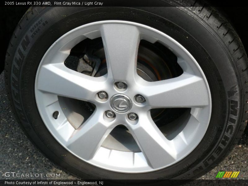 Flint Gray Mica / Light Gray 2005 Lexus RX 330 AWD