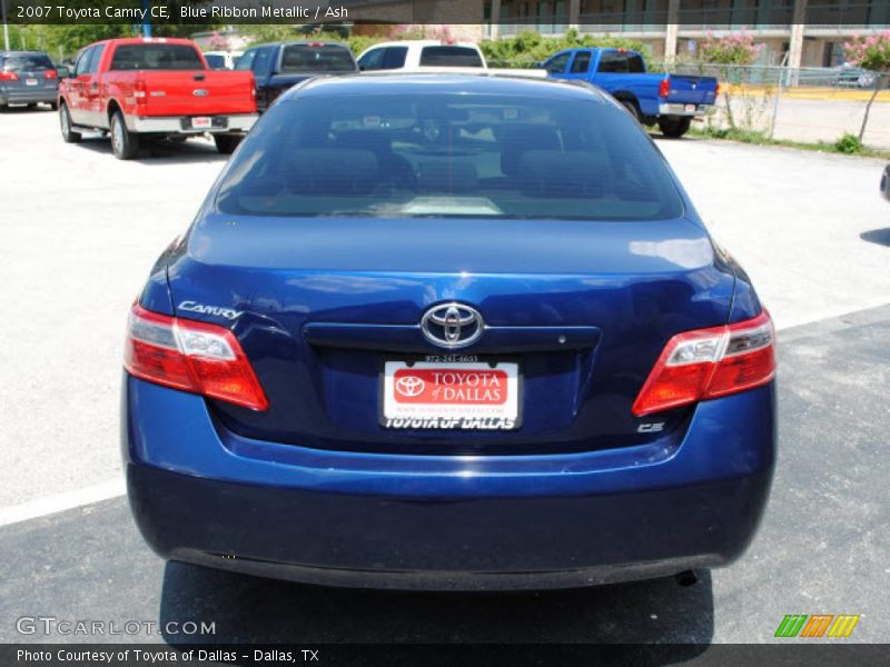 Blue Ribbon Metallic / Ash 2007 Toyota Camry CE