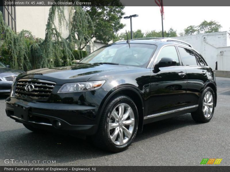 Black Obsidian / Espresso 2008 Infiniti FX 45 AWD