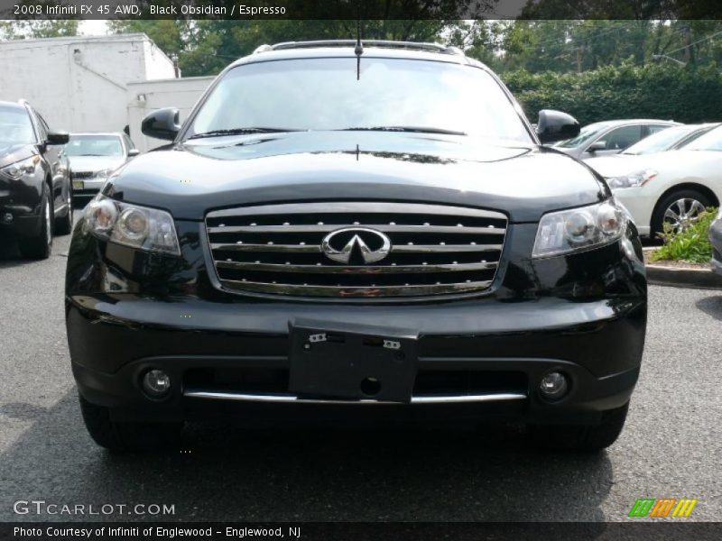 Black Obsidian / Espresso 2008 Infiniti FX 45 AWD