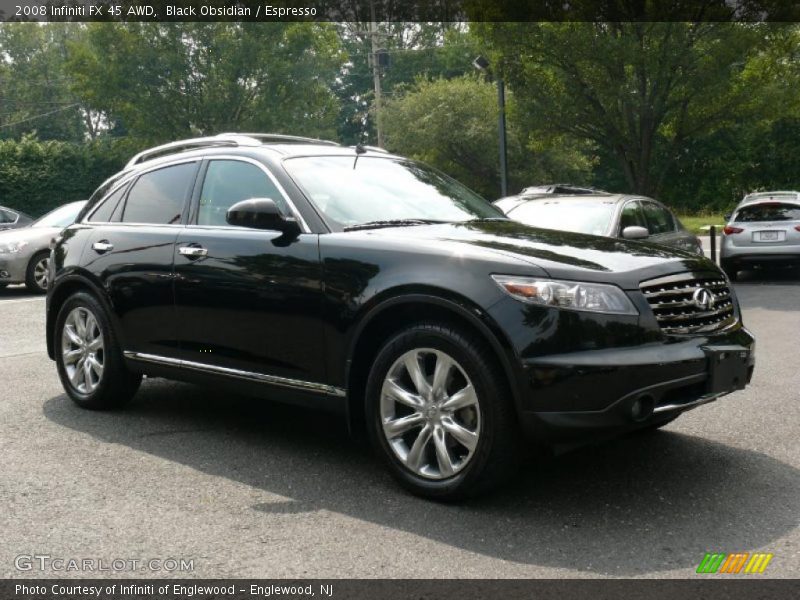Black Obsidian / Espresso 2008 Infiniti FX 45 AWD