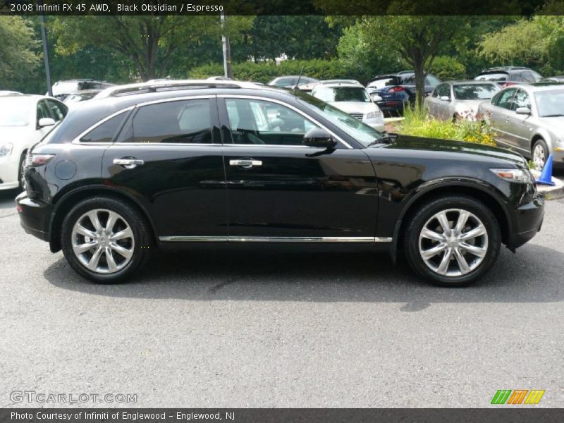 Black Obsidian / Espresso 2008 Infiniti FX 45 AWD