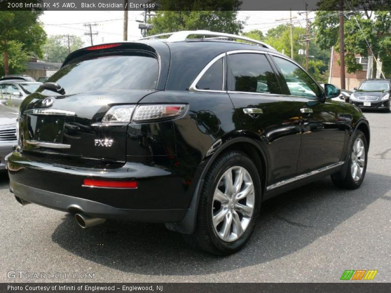 Black Obsidian / Espresso 2008 Infiniti FX 45 AWD