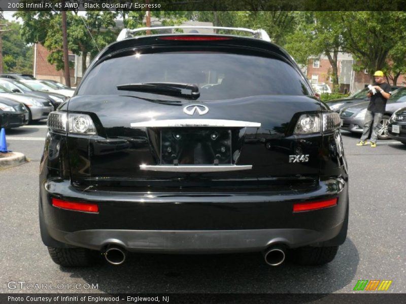 Black Obsidian / Espresso 2008 Infiniti FX 45 AWD