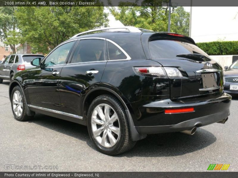 Black Obsidian / Espresso 2008 Infiniti FX 45 AWD