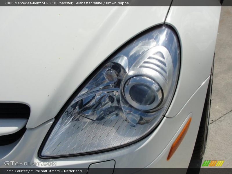 Alabaster White / Brown Nappa 2006 Mercedes-Benz SLK 350 Roadster