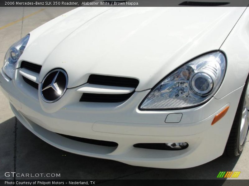 Alabaster White / Brown Nappa 2006 Mercedes-Benz SLK 350 Roadster