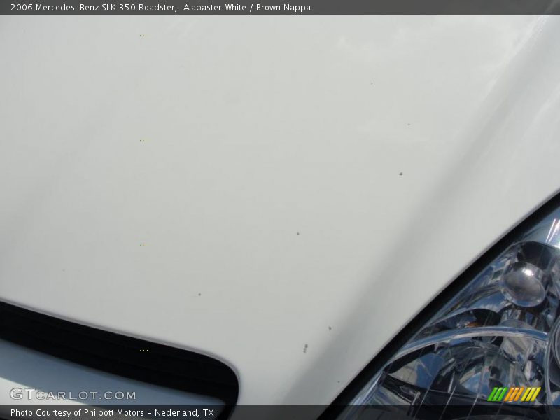 Alabaster White / Brown Nappa 2006 Mercedes-Benz SLK 350 Roadster