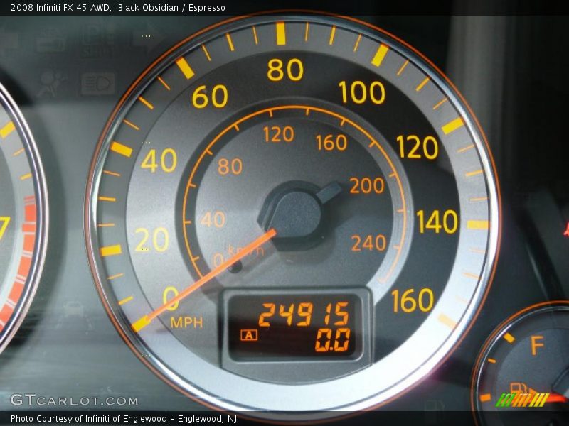 Black Obsidian / Espresso 2008 Infiniti FX 45 AWD