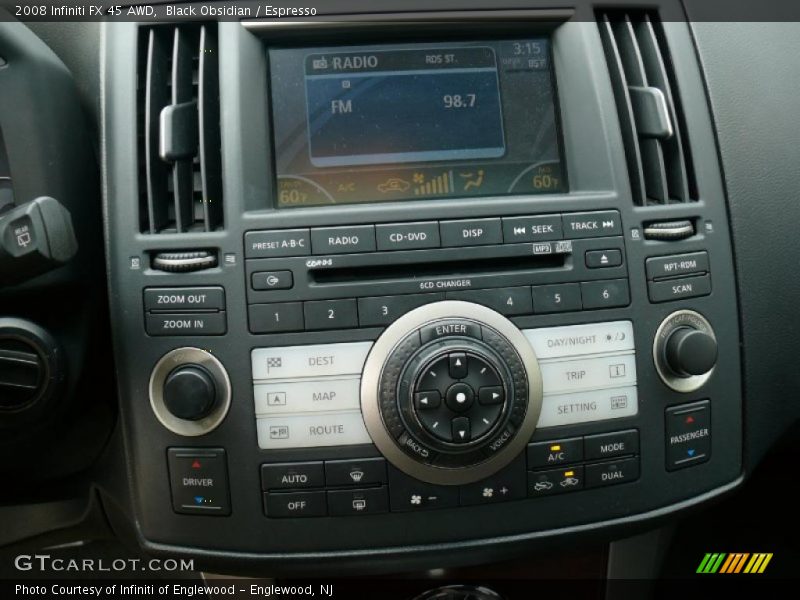 Black Obsidian / Espresso 2008 Infiniti FX 45 AWD