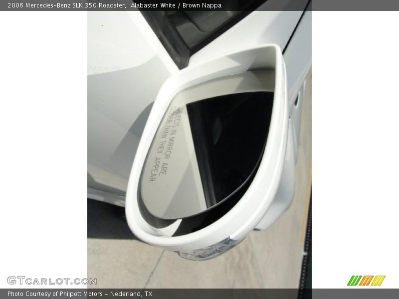 Alabaster White / Brown Nappa 2006 Mercedes-Benz SLK 350 Roadster