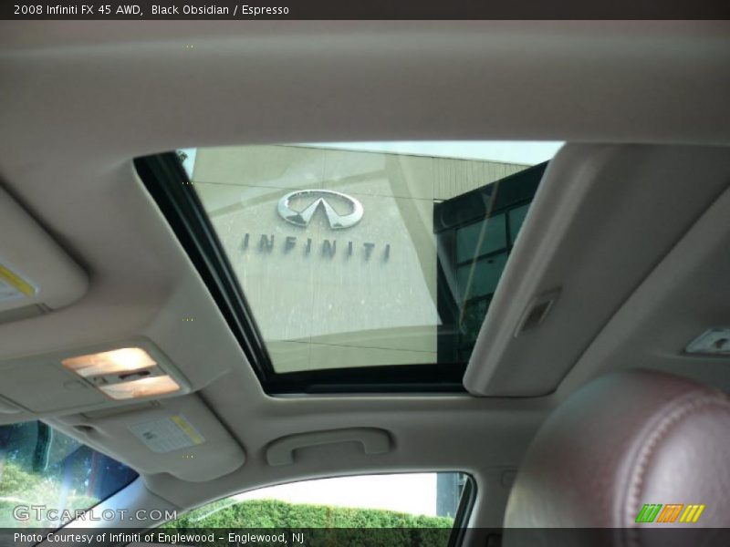 Black Obsidian / Espresso 2008 Infiniti FX 45 AWD