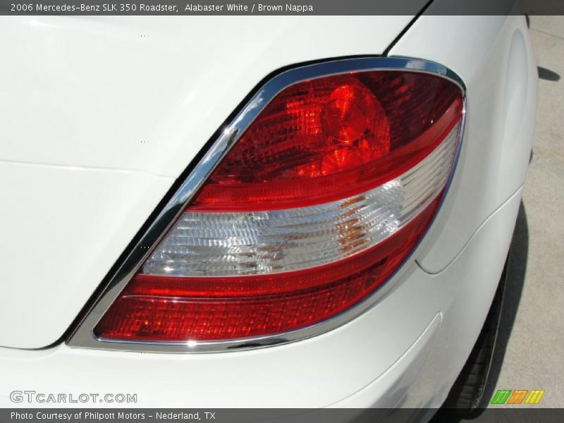 Alabaster White / Brown Nappa 2006 Mercedes-Benz SLK 350 Roadster