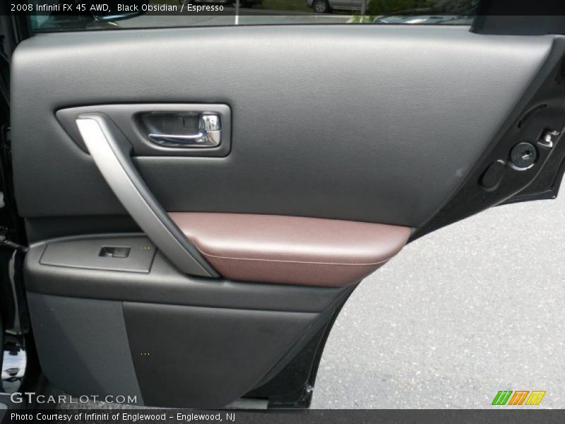 Black Obsidian / Espresso 2008 Infiniti FX 45 AWD
