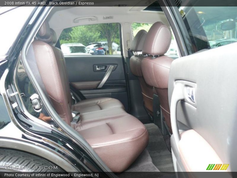 Black Obsidian / Espresso 2008 Infiniti FX 45 AWD