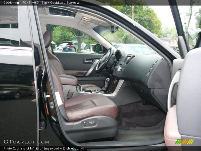 Black Obsidian / Espresso 2008 Infiniti FX 45 AWD