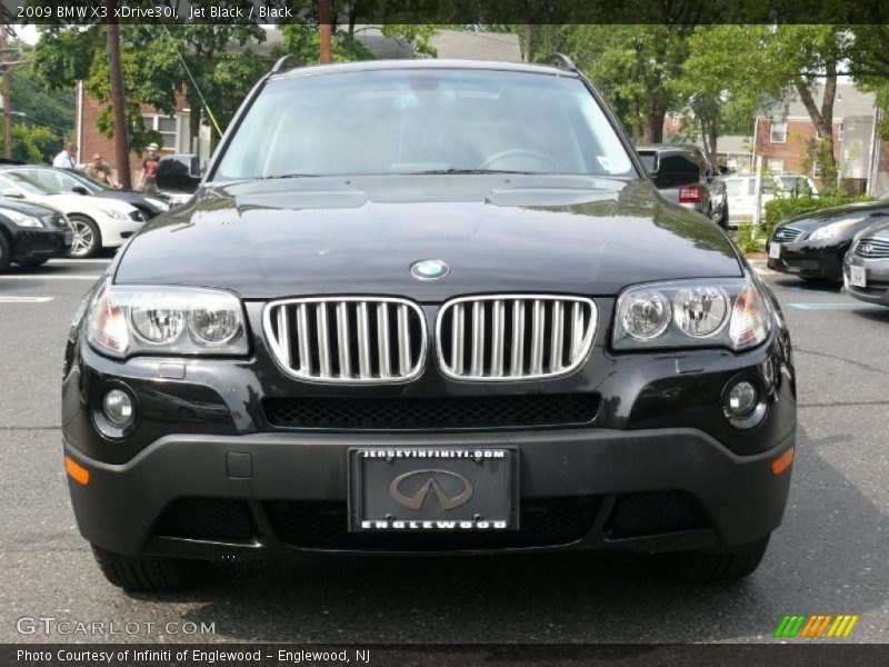Jet Black / Black 2009 BMW X3 xDrive30i