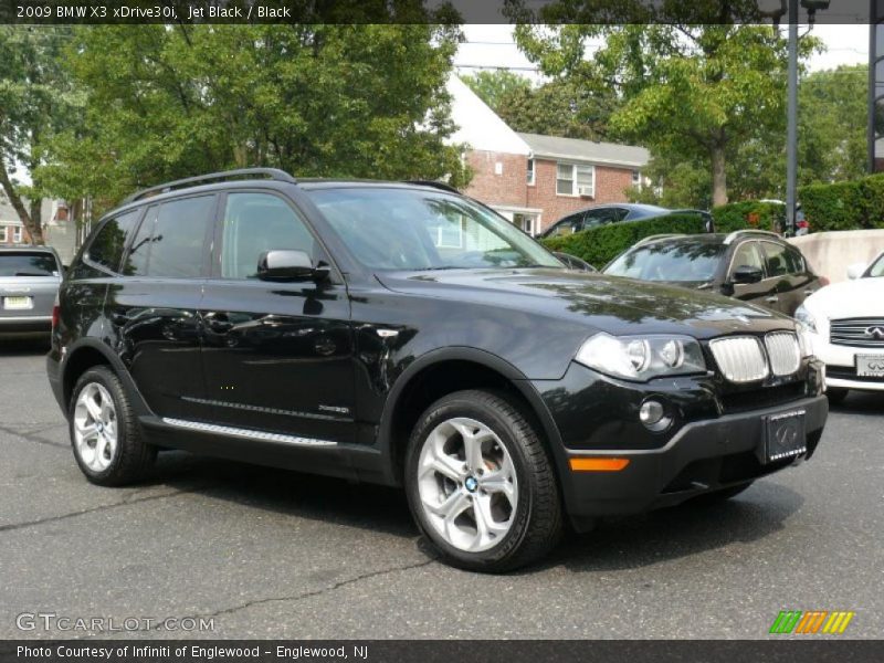 Jet Black / Black 2009 BMW X3 xDrive30i