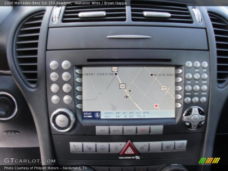 Alabaster White / Brown Nappa 2006 Mercedes-Benz SLK 350 Roadster