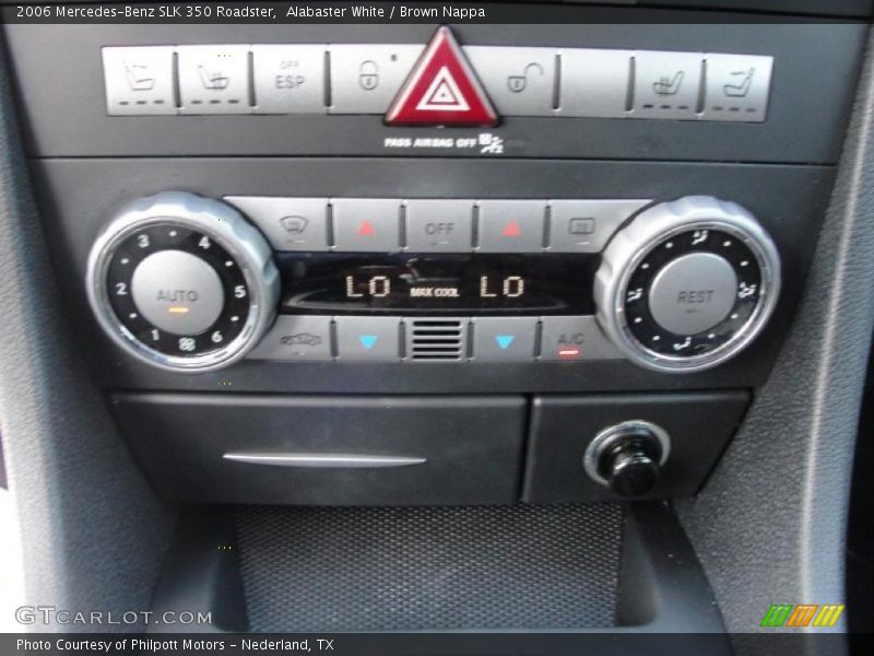 Alabaster White / Brown Nappa 2006 Mercedes-Benz SLK 350 Roadster