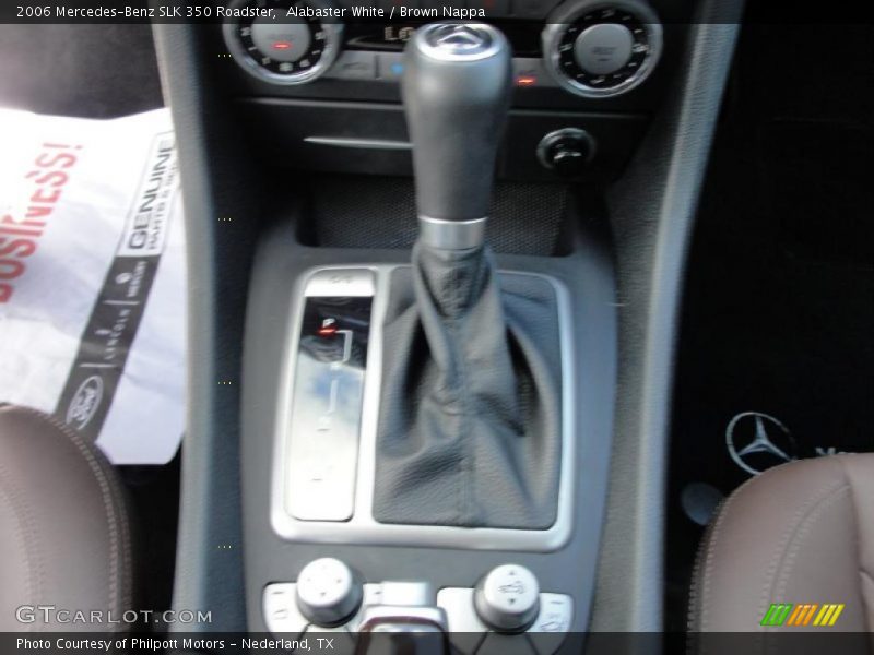 Alabaster White / Brown Nappa 2006 Mercedes-Benz SLK 350 Roadster