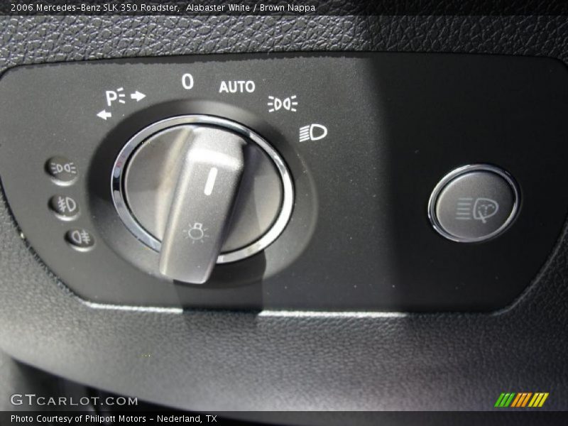Alabaster White / Brown Nappa 2006 Mercedes-Benz SLK 350 Roadster
