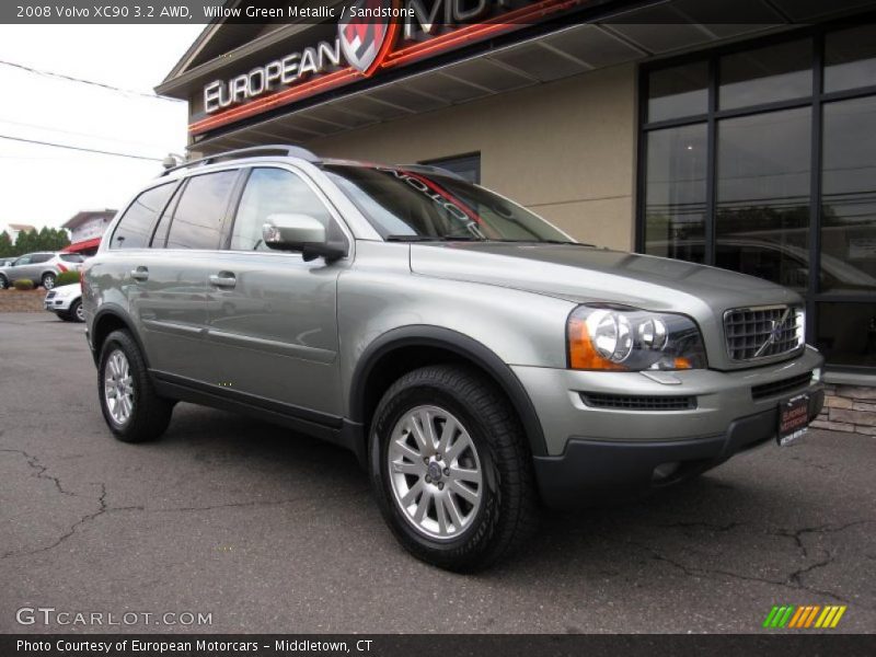 Willow Green Metallic / Sandstone 2008 Volvo XC90 3.2 AWD