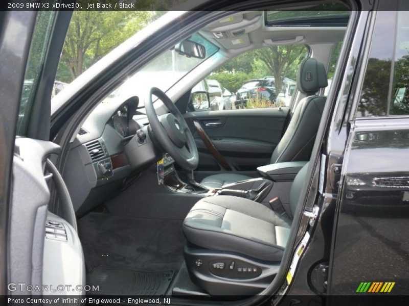 Jet Black / Black 2009 BMW X3 xDrive30i