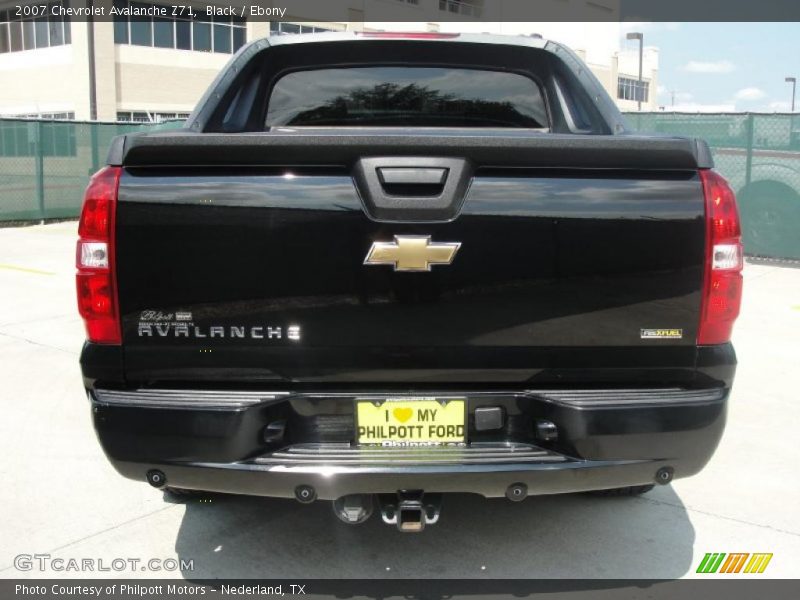 Black / Ebony 2007 Chevrolet Avalanche Z71