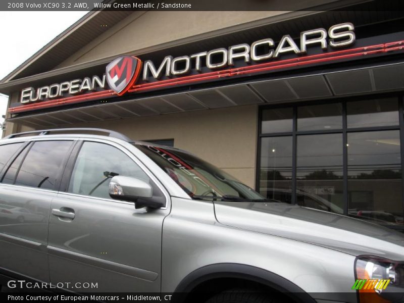 Willow Green Metallic / Sandstone 2008 Volvo XC90 3.2 AWD