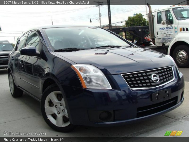 Blue Onyx Metallic / Charcoal/Steel 2007 Nissan Sentra 2.0 S