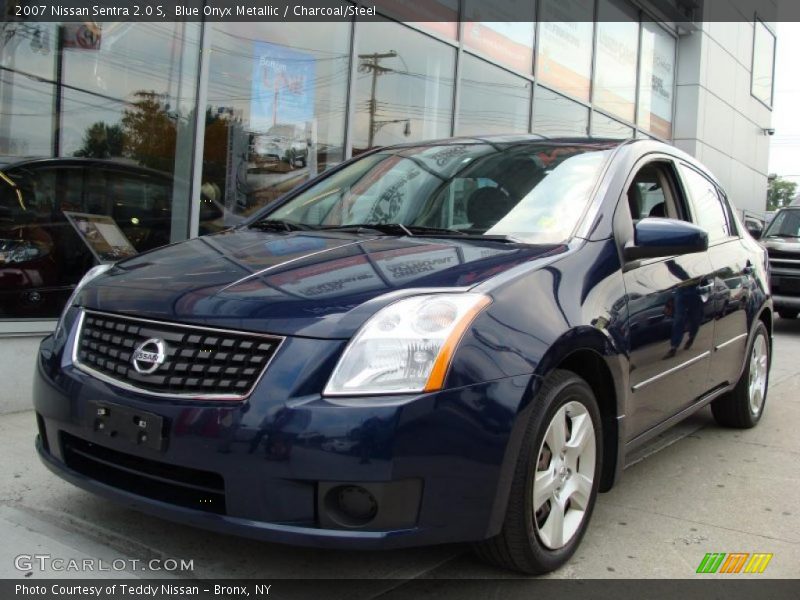 Blue Onyx Metallic / Charcoal/Steel 2007 Nissan Sentra 2.0 S