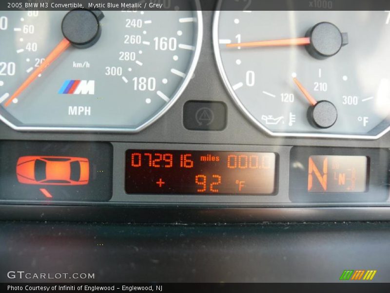 Mystic Blue Metallic / Grey 2005 BMW M3 Convertible