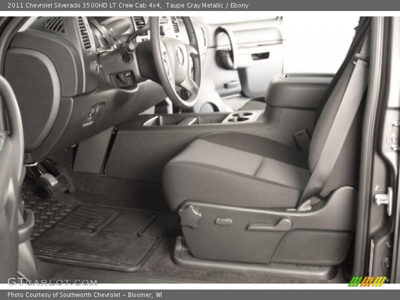 Taupe Gray Metallic / Ebony 2011 Chevrolet Silverado 3500HD LT Crew Cab 4x4