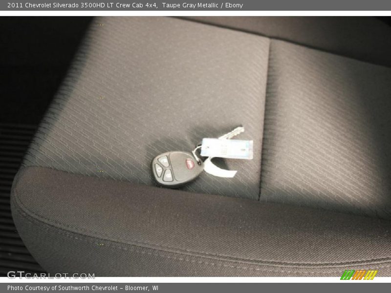 Taupe Gray Metallic / Ebony 2011 Chevrolet Silverado 3500HD LT Crew Cab 4x4