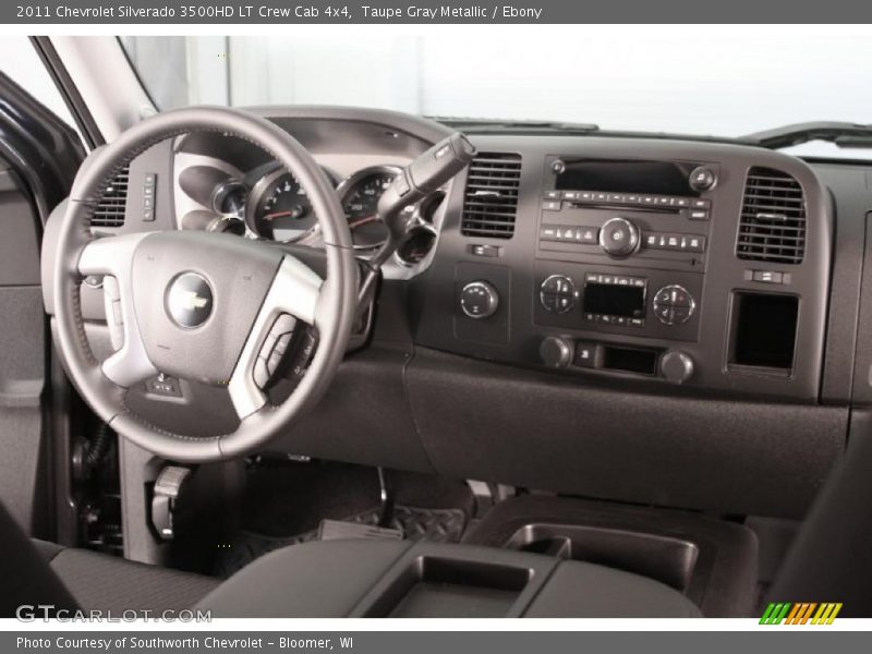 Taupe Gray Metallic / Ebony 2011 Chevrolet Silverado 3500HD LT Crew Cab 4x4
