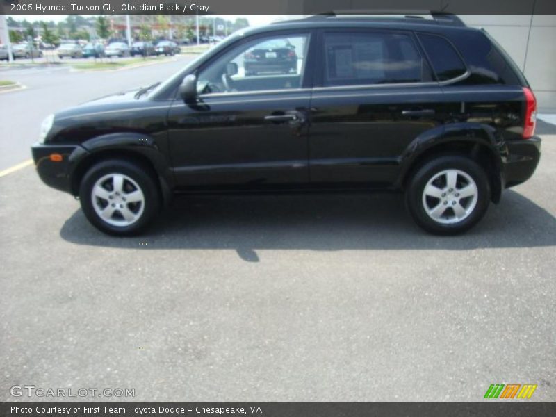 Obsidian Black / Gray 2006 Hyundai Tucson GL